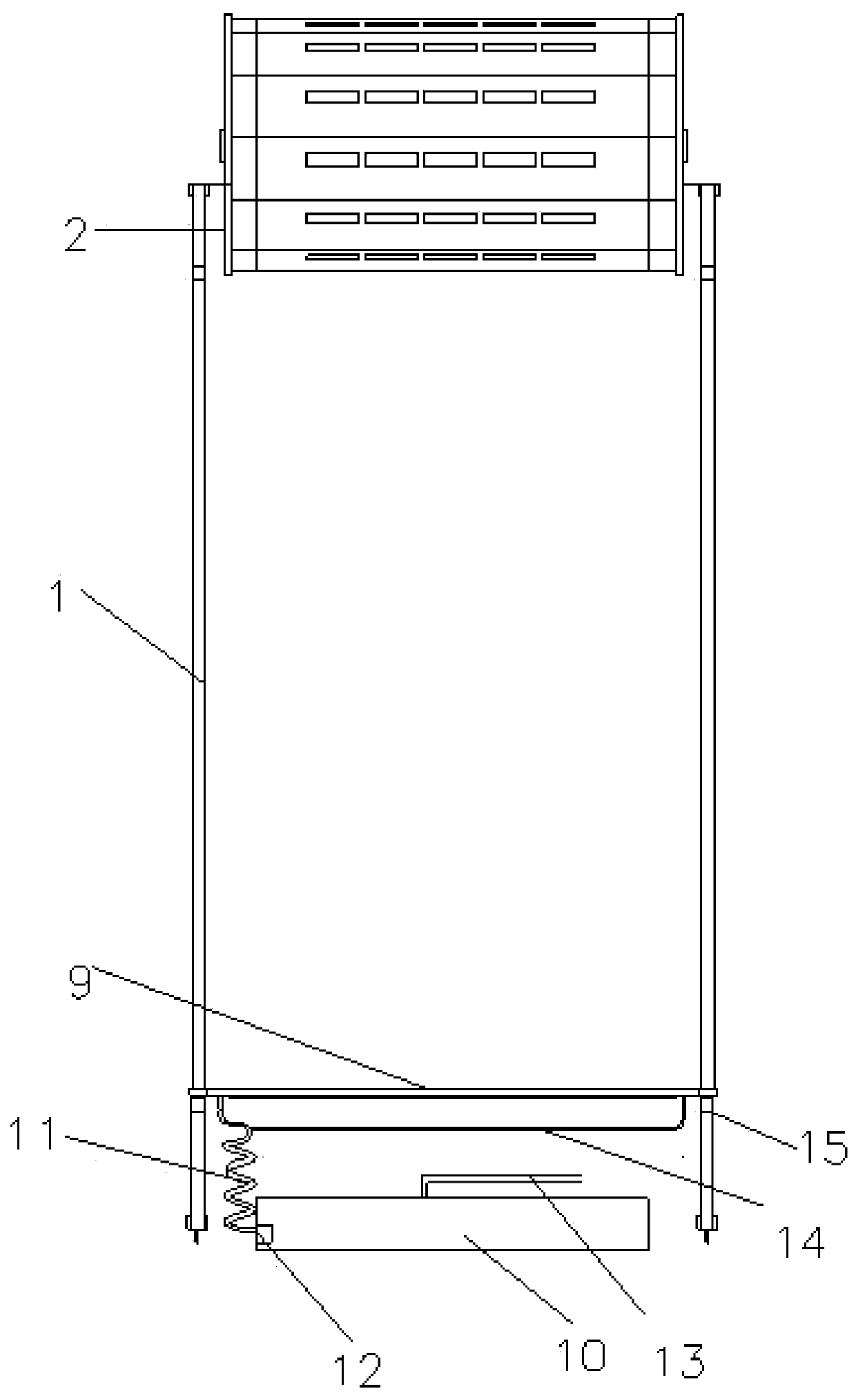 Over-the-wall agricultural planting frame intelligent deinsectization system