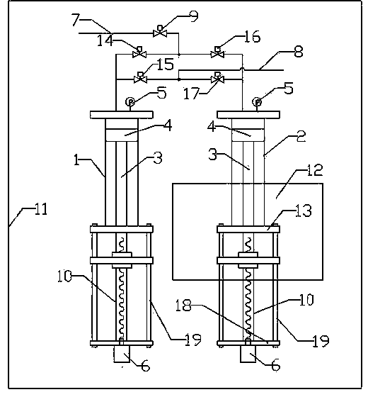 Gas autoweighing device and method