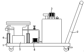 Flushing device for urinary surgery nursing