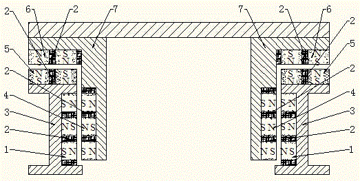 A permanent magnetic levitation device for linear motion