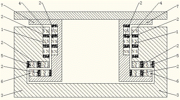 A permanent magnetic levitation device for linear motion