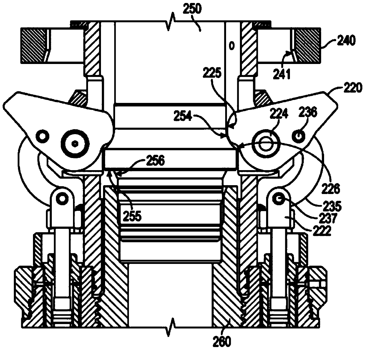 Rapid replacing device for wellhead blowout preventer