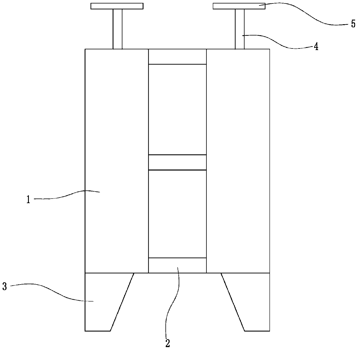 Mercerizing device for test room