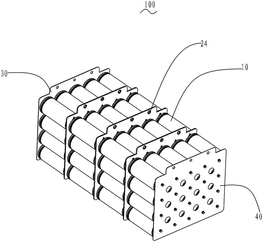 Safety structure of a power battery pack