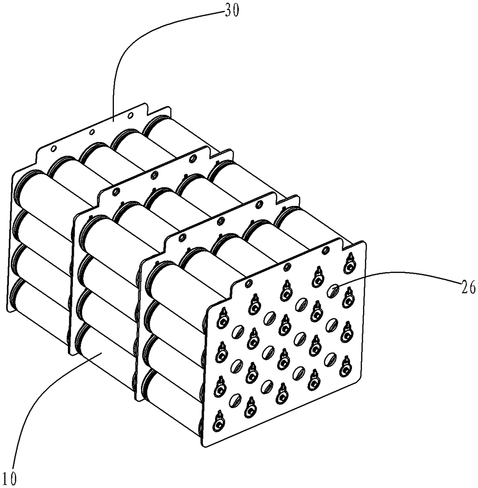 Safety structure of a power battery pack