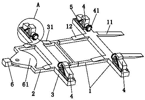 Test bench for evaluating intelligent driving assistance function of whole vehicle