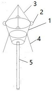 Double-sided superimposed shear wall cavity concrete pouring tool