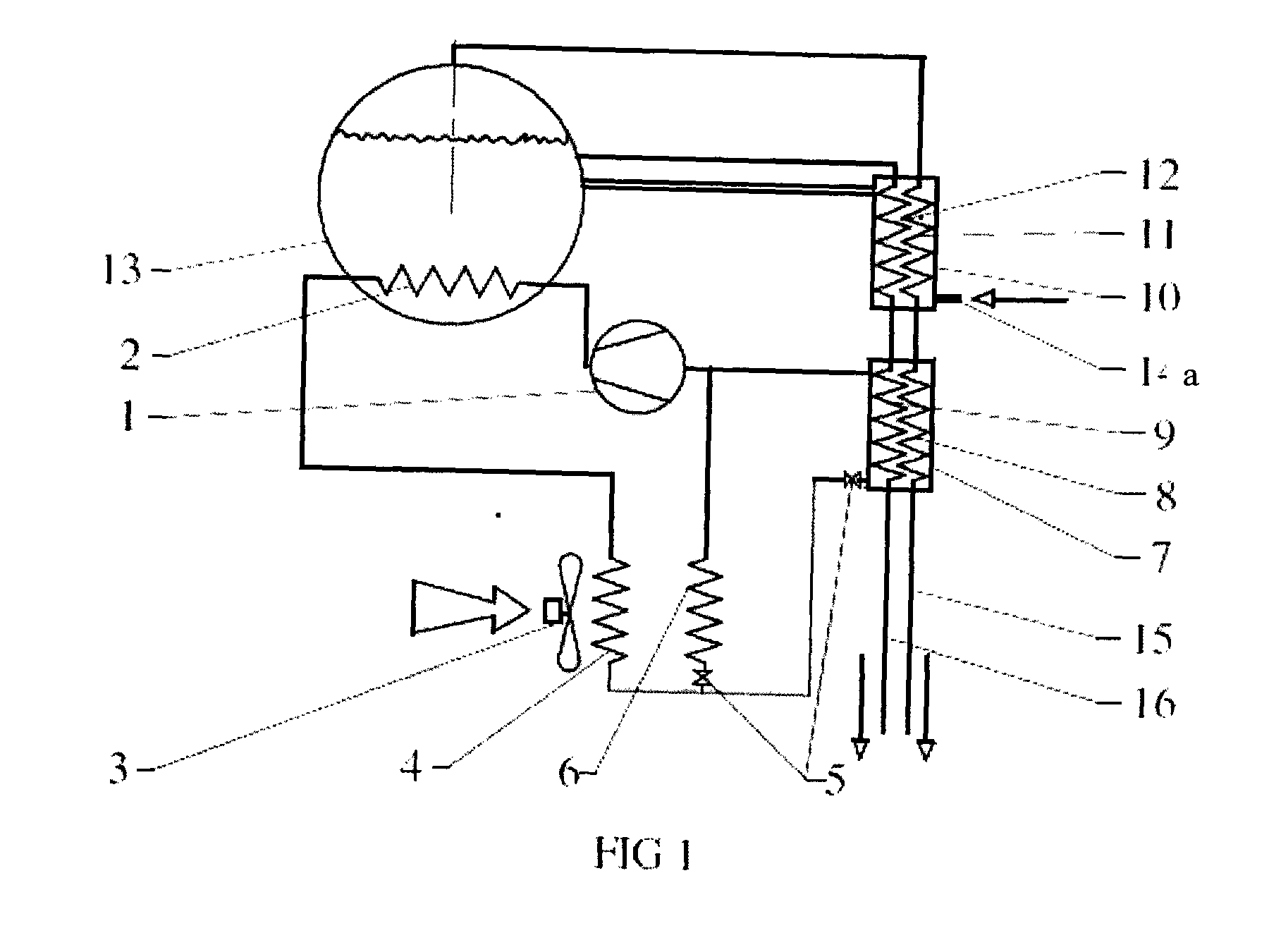 Distiller with Closed Loop Energy Circulation and Method for Reuse of Heat Energy and Thermal Loss of the Distiller