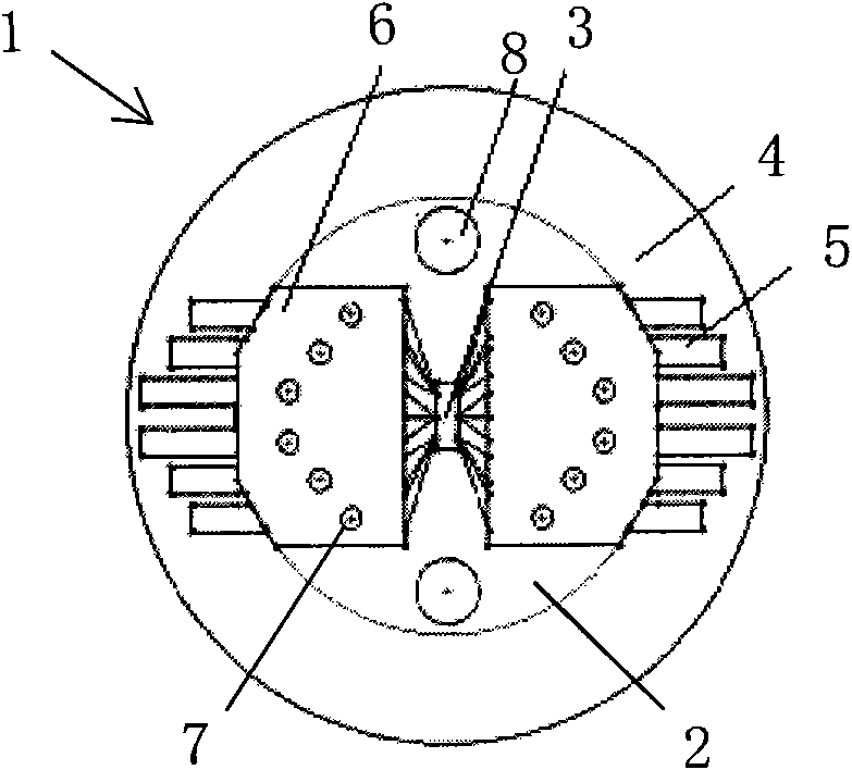 Hall chip magnetic flux test device