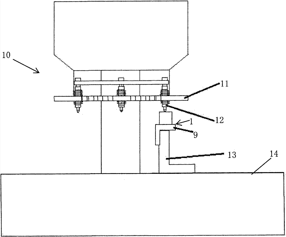 Hall chip magnetic flux test device