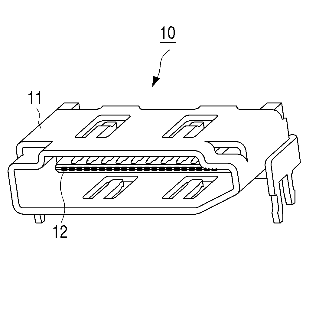 Connector for reducing near-end crosstalk