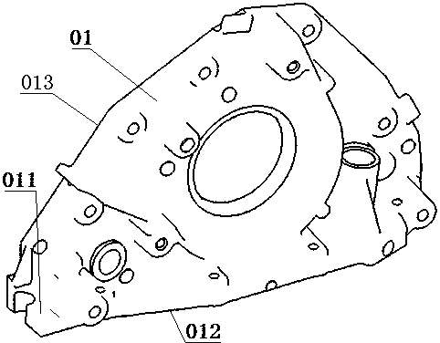Crankshaft front oil seal base and assembling method