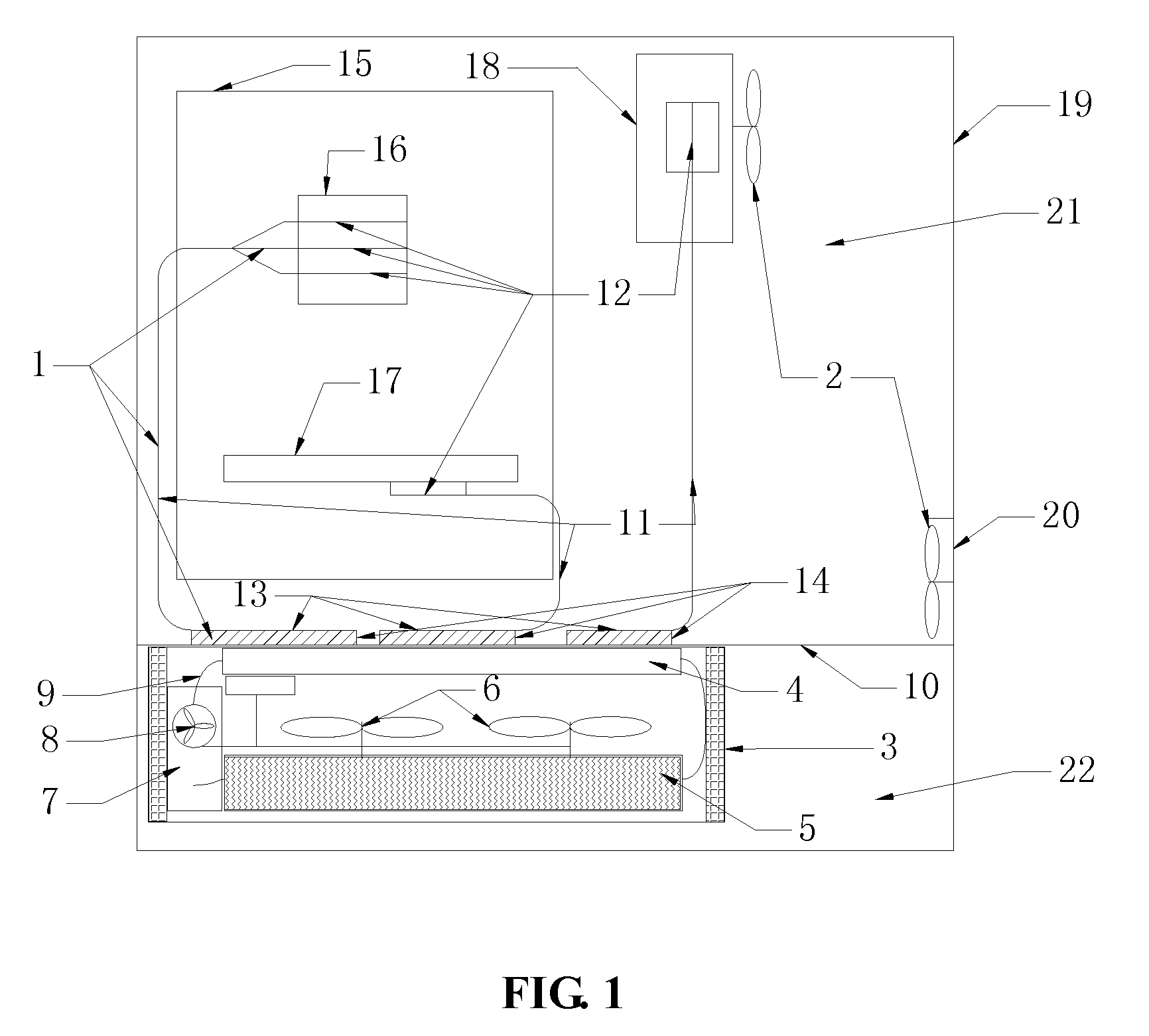 Low-noise computer heat dissipation device