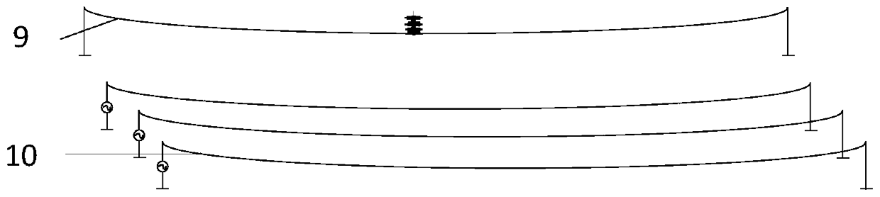 Recoil device and lightning conductor structure thereof