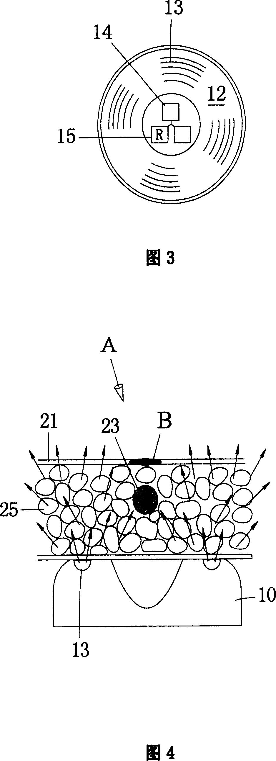 Method and device for positioning body superficial vein or specific tissue using LED light source