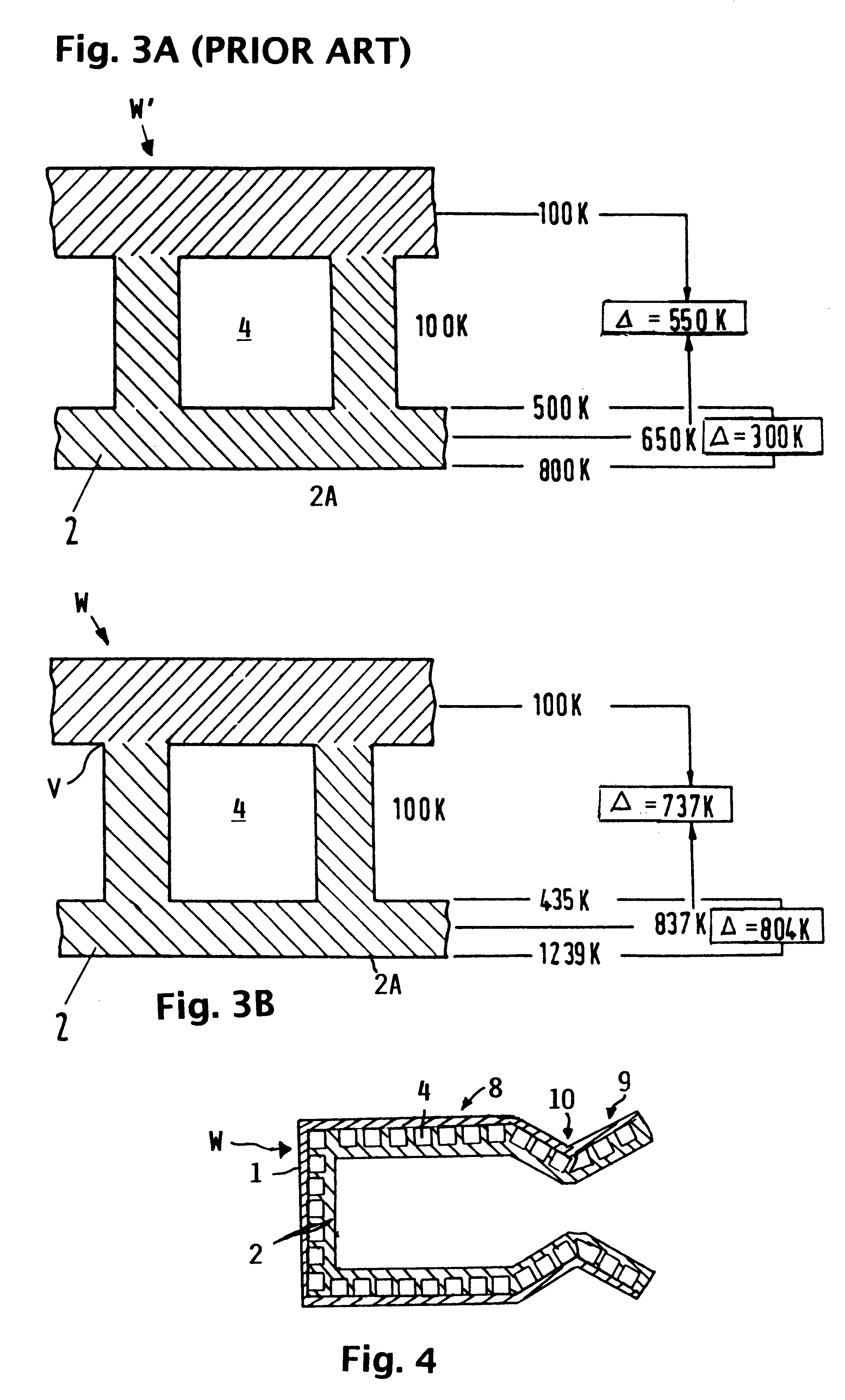 Combustion chamber wall construction for high power engines and thrust nozzles