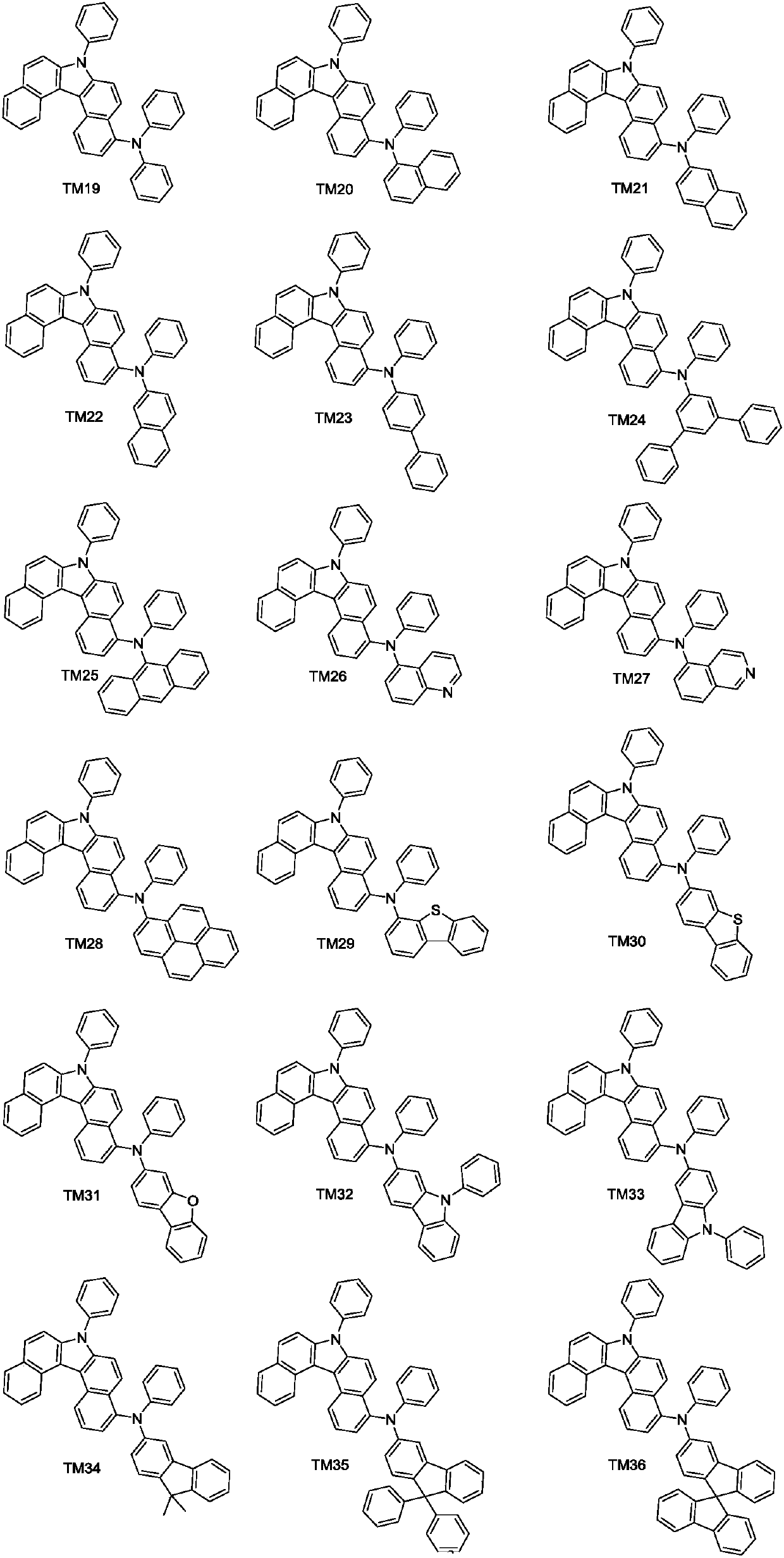 Derivative containing benzo-carbazole structure, preparation method of derivative and organic electroluminescence device