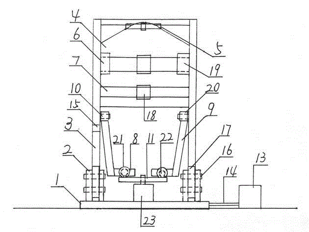 Manufacturing and application method of hydraulic swing arm type walking vehicle for hemiplegia patients