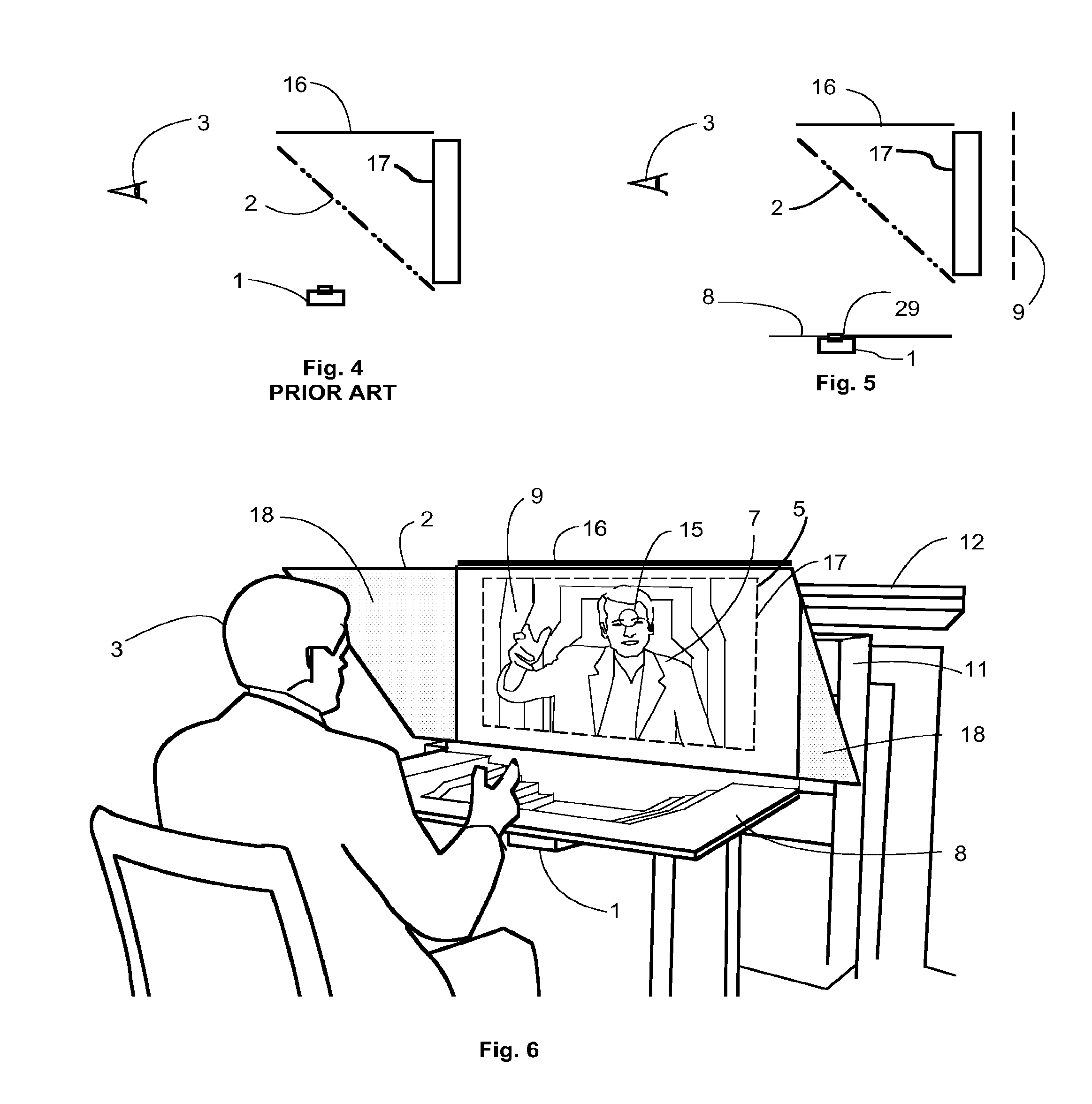 3-D Displays and Telepresence Systems and Methods Therefore