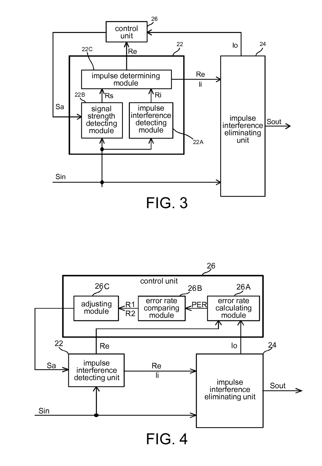 Apparatus and method for eliminating impulse interference