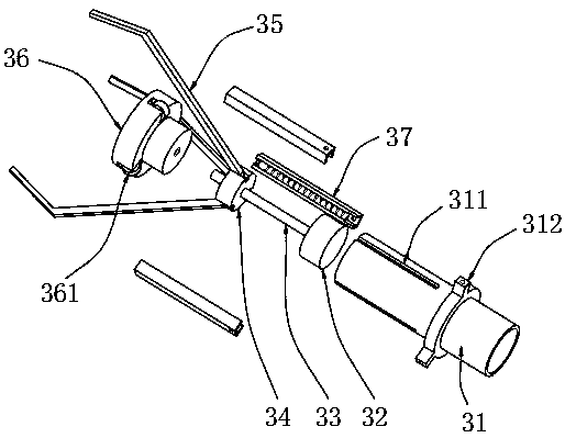 Assisting device for self-picking tour