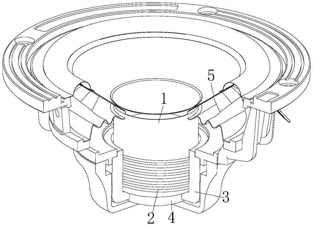 Large-aperture voice coil with good heat dissipation performance