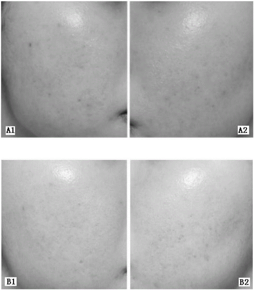 Face cleaning composition with moisture-preserving function and skin whitening function and preparing method thereof