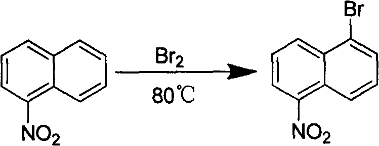 Method for large-scale preparation of 5-amino-1-naphthyl nitrile