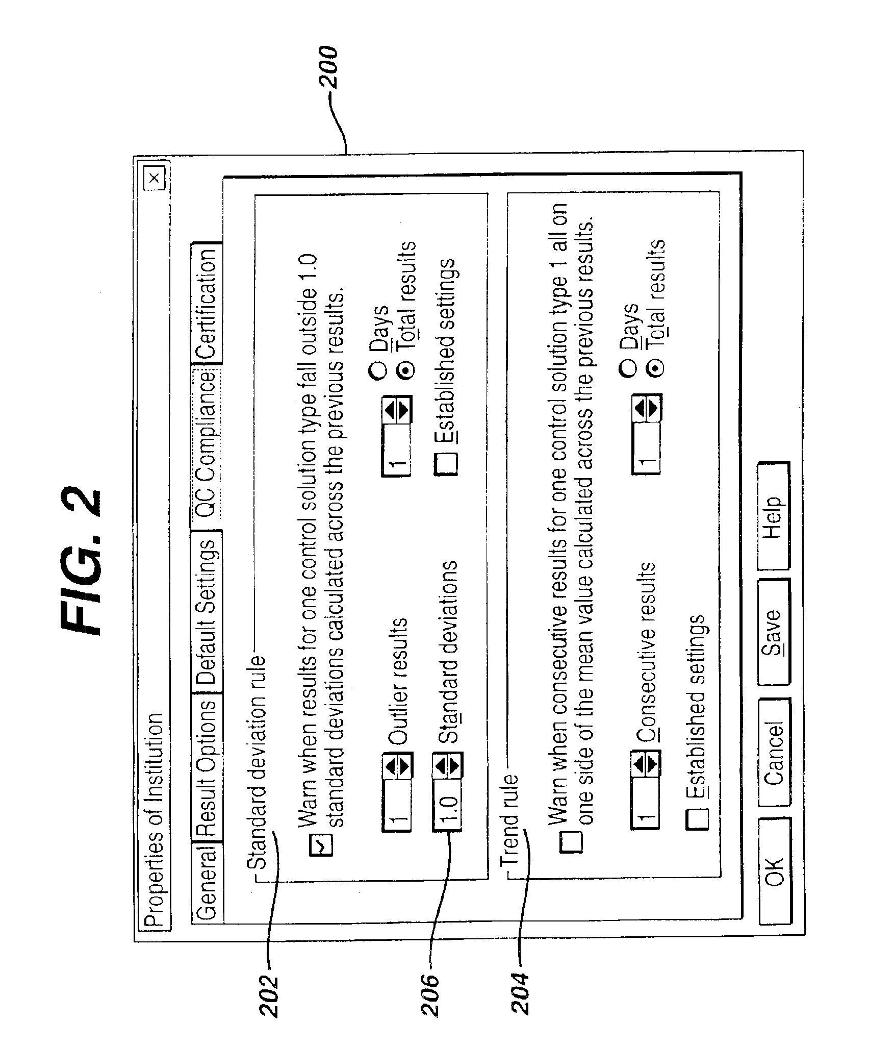 Method for automated exception-based quality control compliance for point-of-care devices