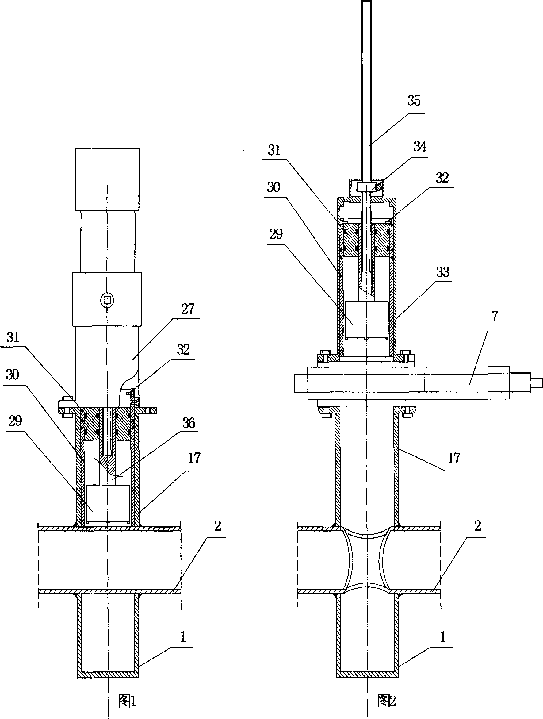 Interdiction method and device with press pipe