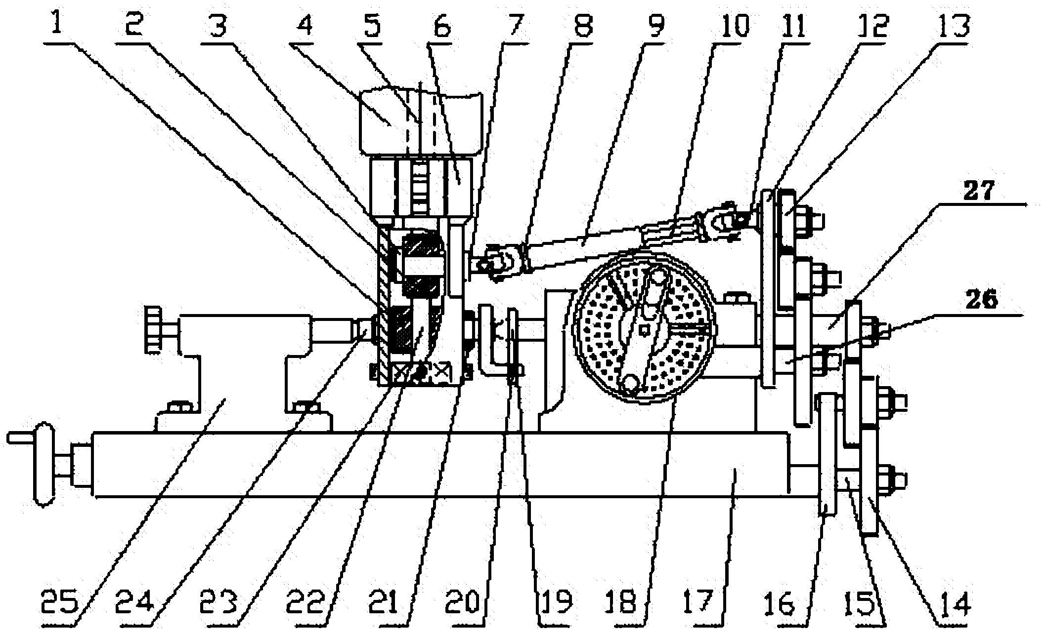 Vertical milling machine for precisely processing gear