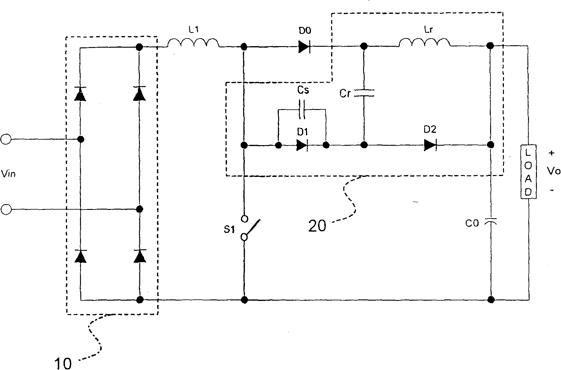 Soft switching power converter circuit