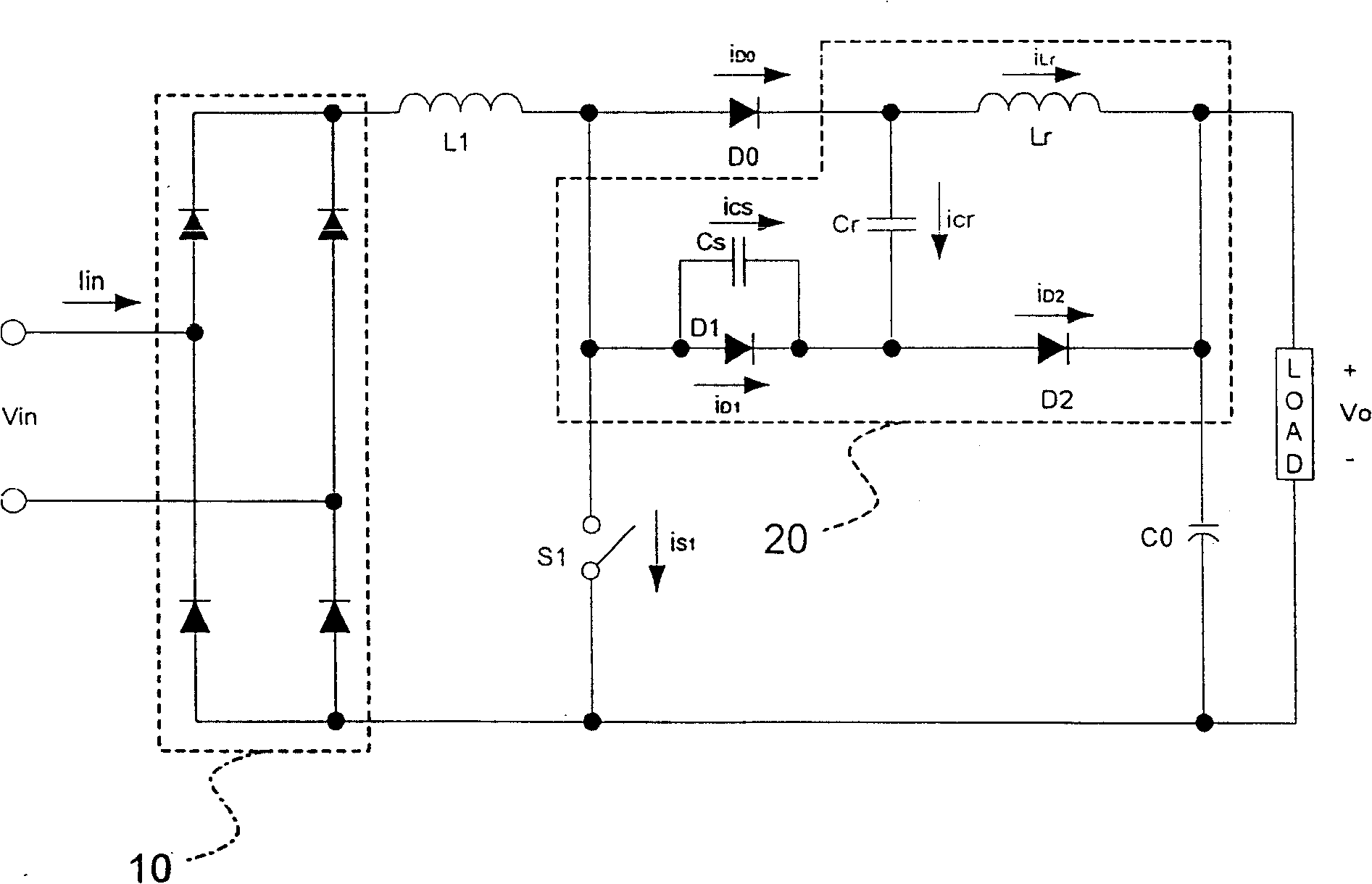 Soft switching power converter circuit