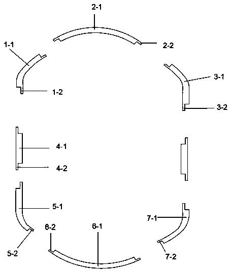 Symmetric horseshoe-shaped assembled concrete tunnel