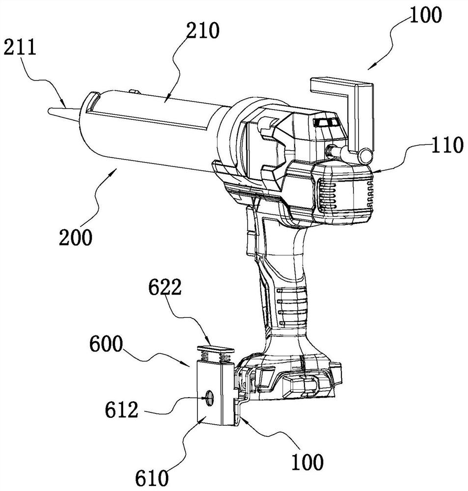 Electric glue gun and opening device