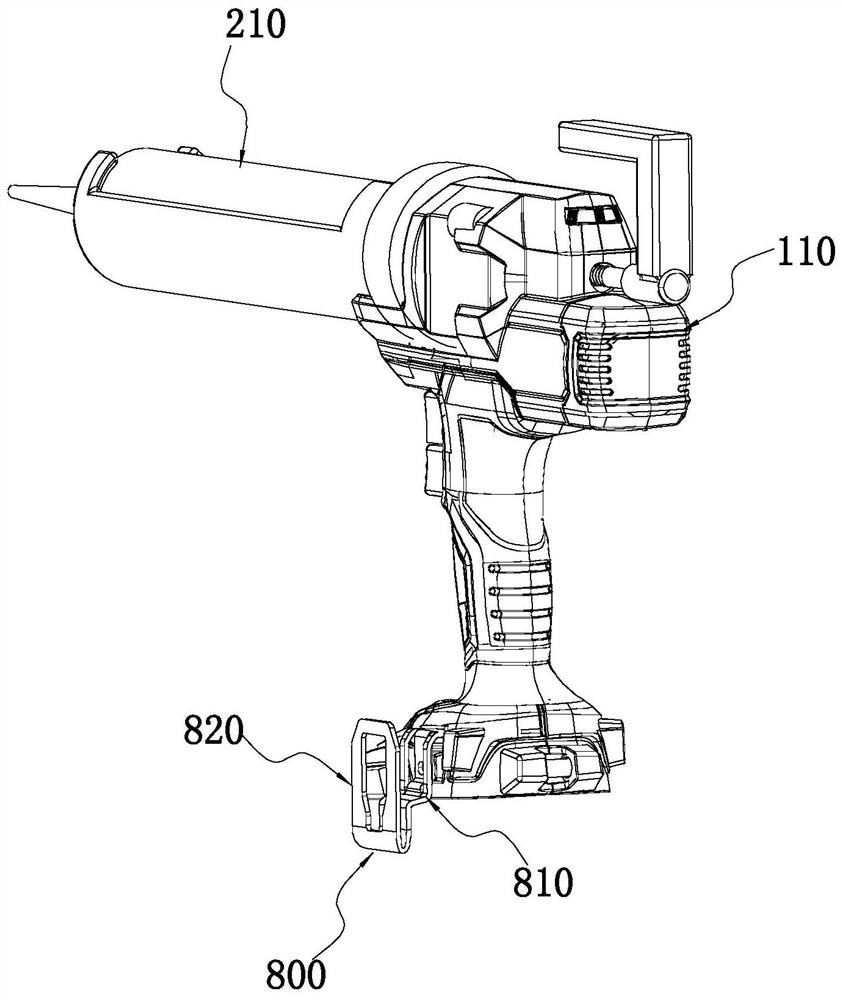 Electric glue gun and opening device