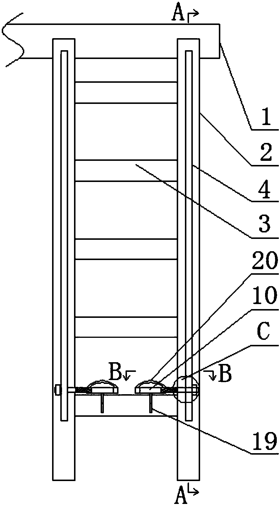 safety ladder for bed