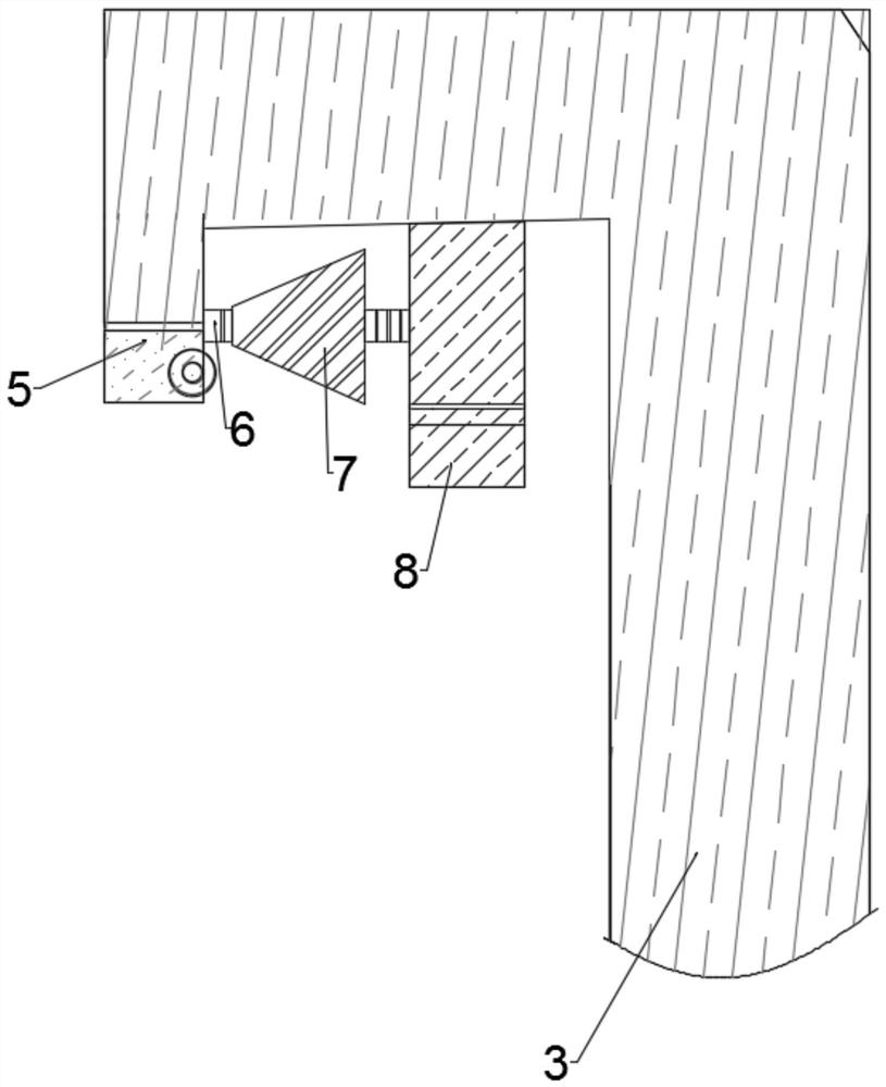 A device for protecting LED downlights by adjusting the light angle