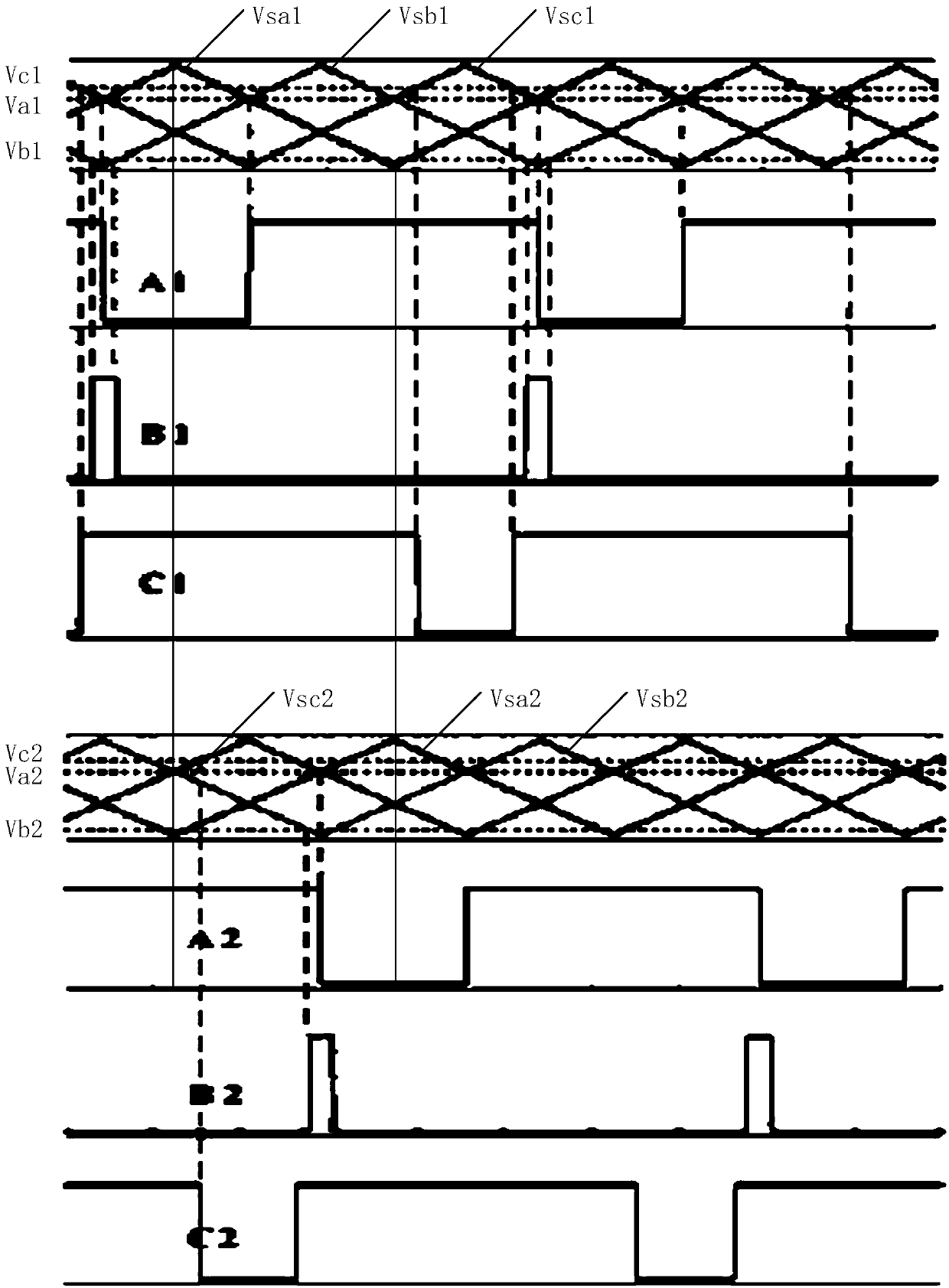 A control method and system of a converter with multiple modules directly connected in parallel and a storage medium