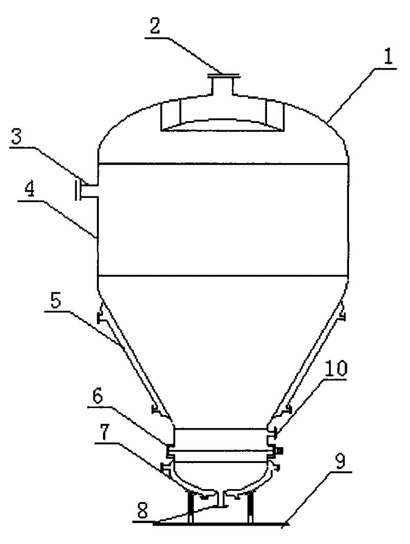 Evaporator for solid-liquid separation