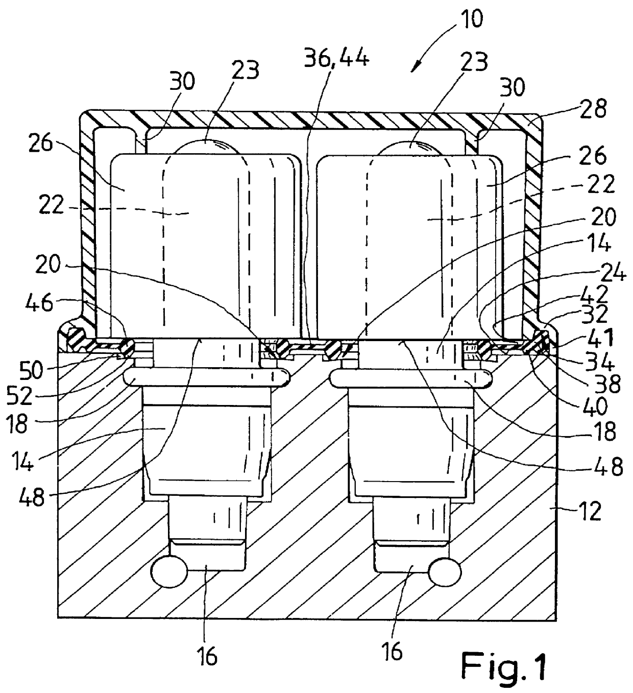 Hydraulic unit for a vehicle brake system