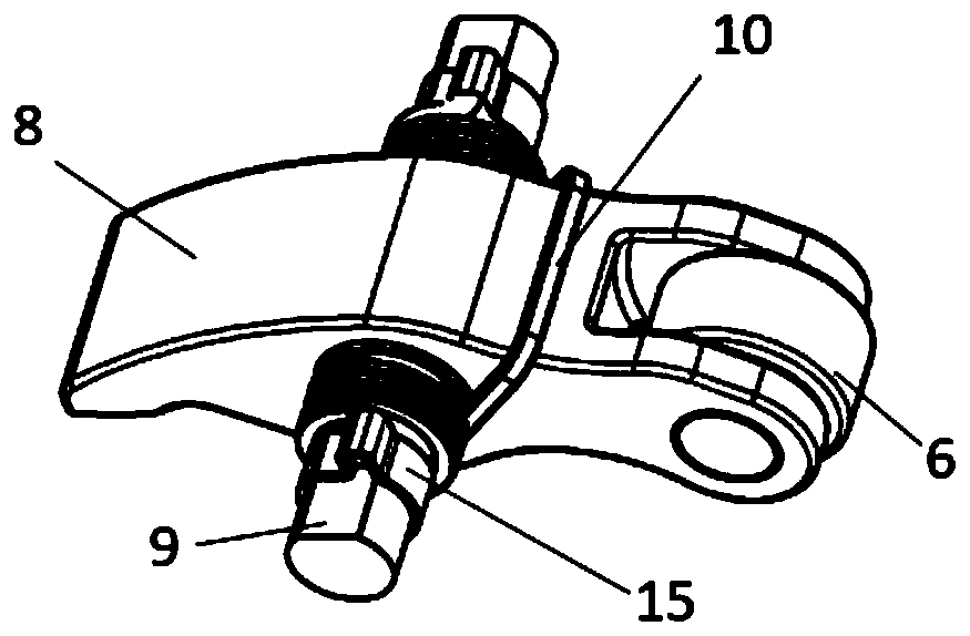 Actuating device, switchable rocker arm and variable valve mechanism