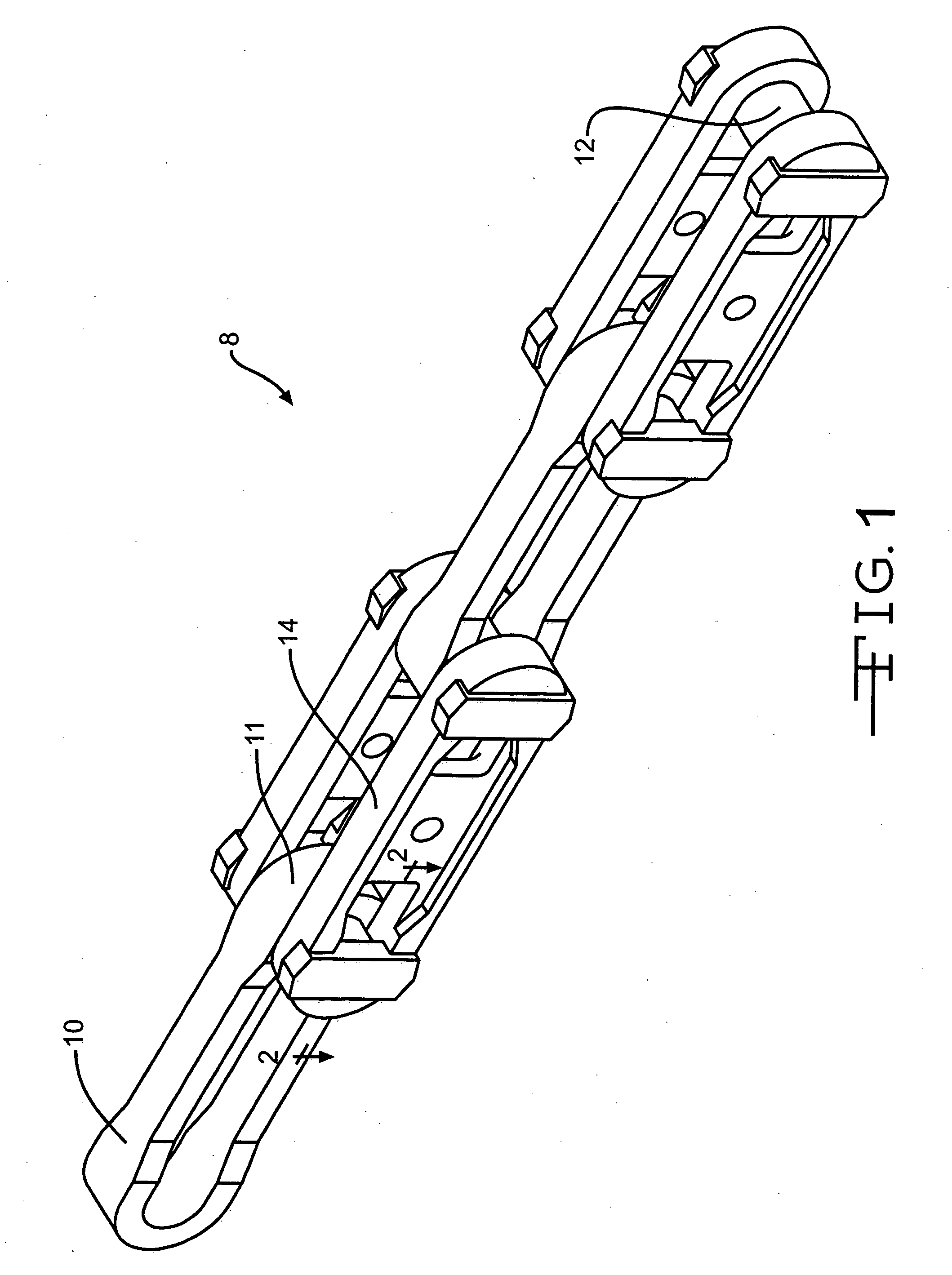 System for lubricating a rivetless chain