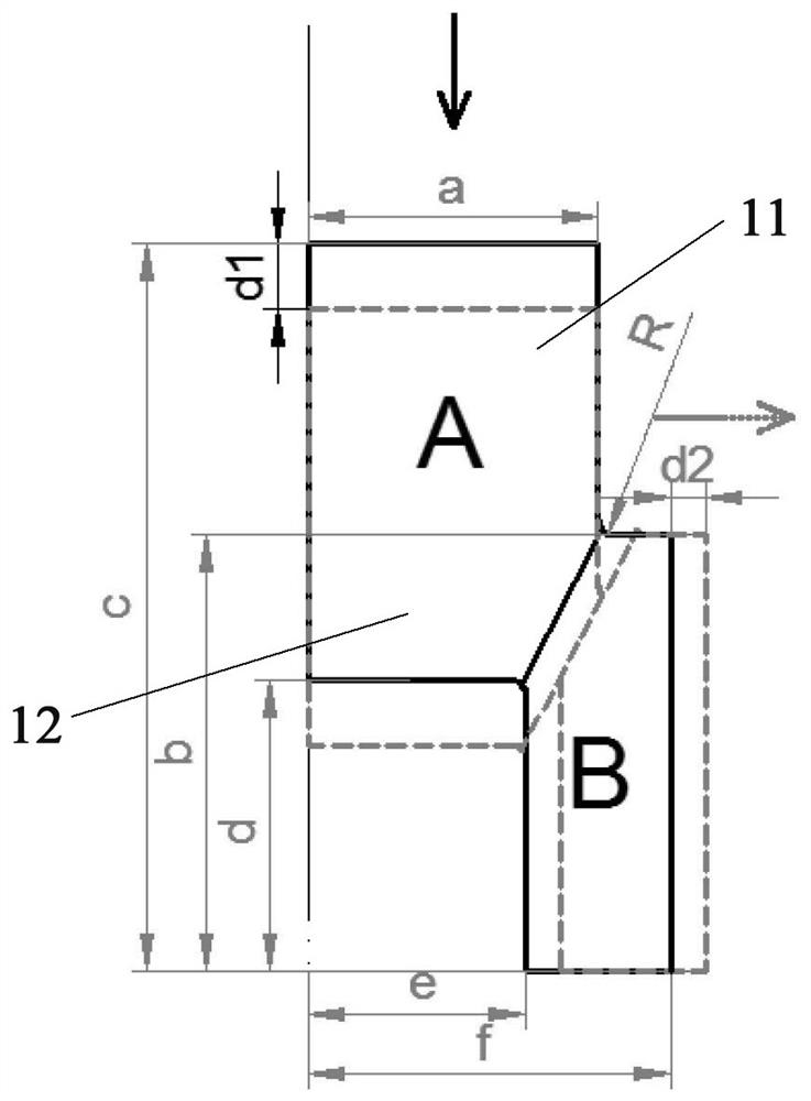 Method for controlling pure shear strain of high-speed impact load