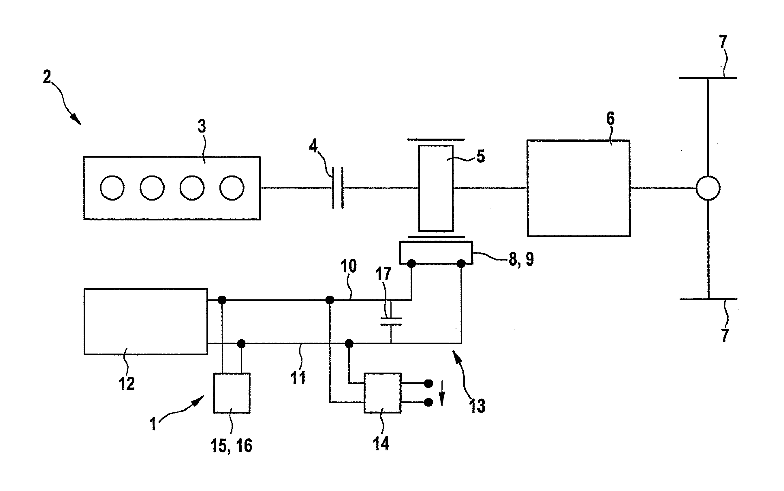 Method for operating an electrical network, in particular of a motor vehicle