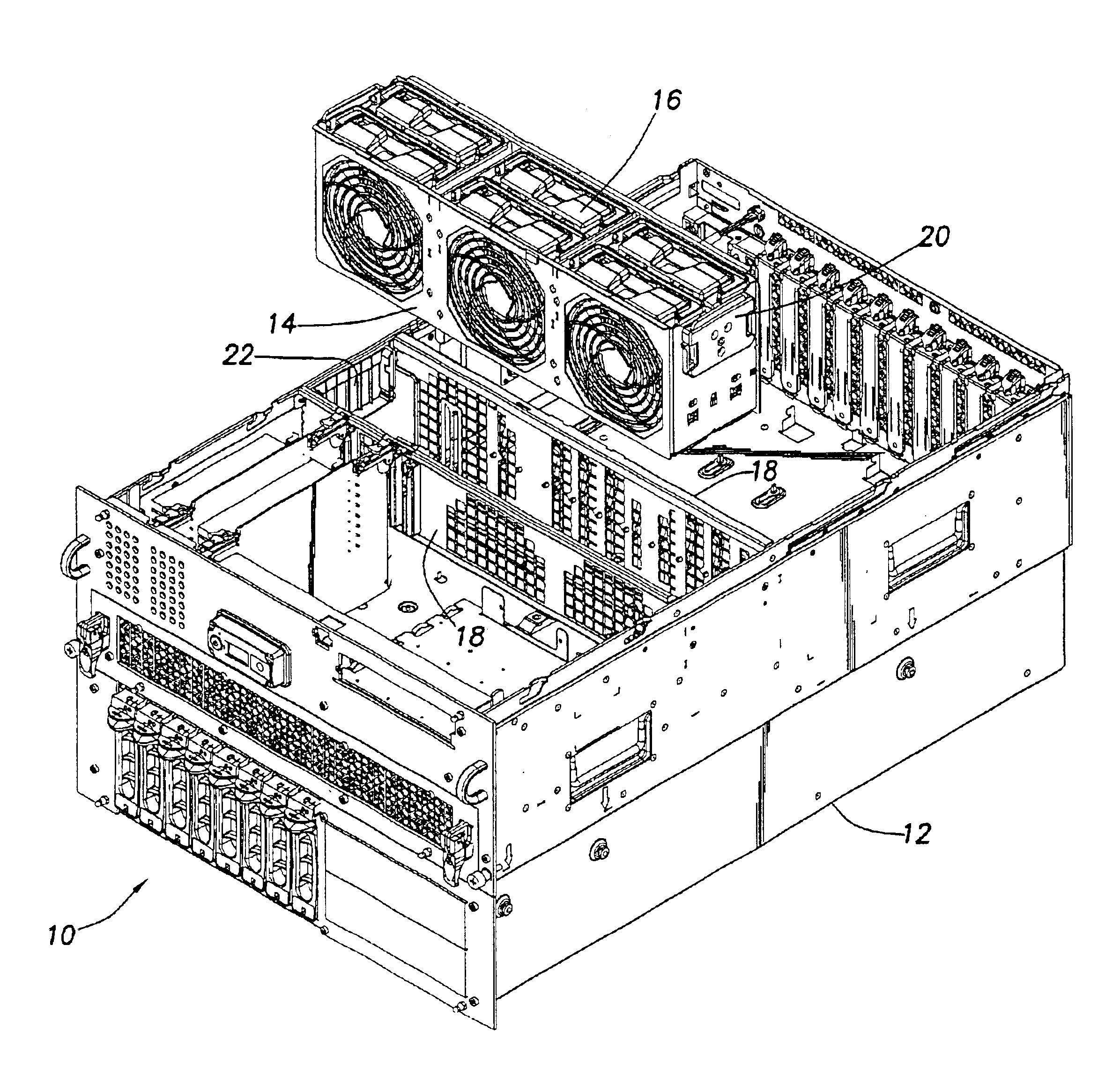 Removable fan bay