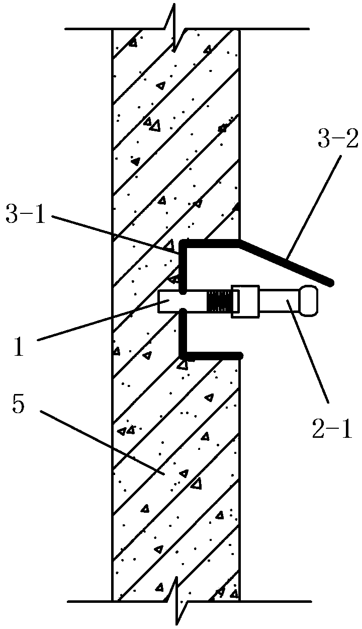 Construction method for settlement observation points of building