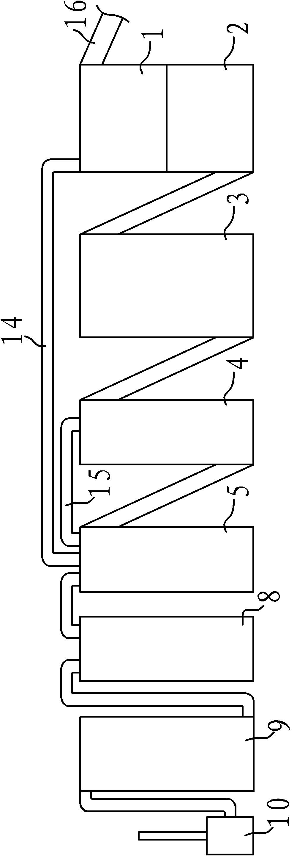 Integrated system of recovery and resource treatment technology of waste circuit board