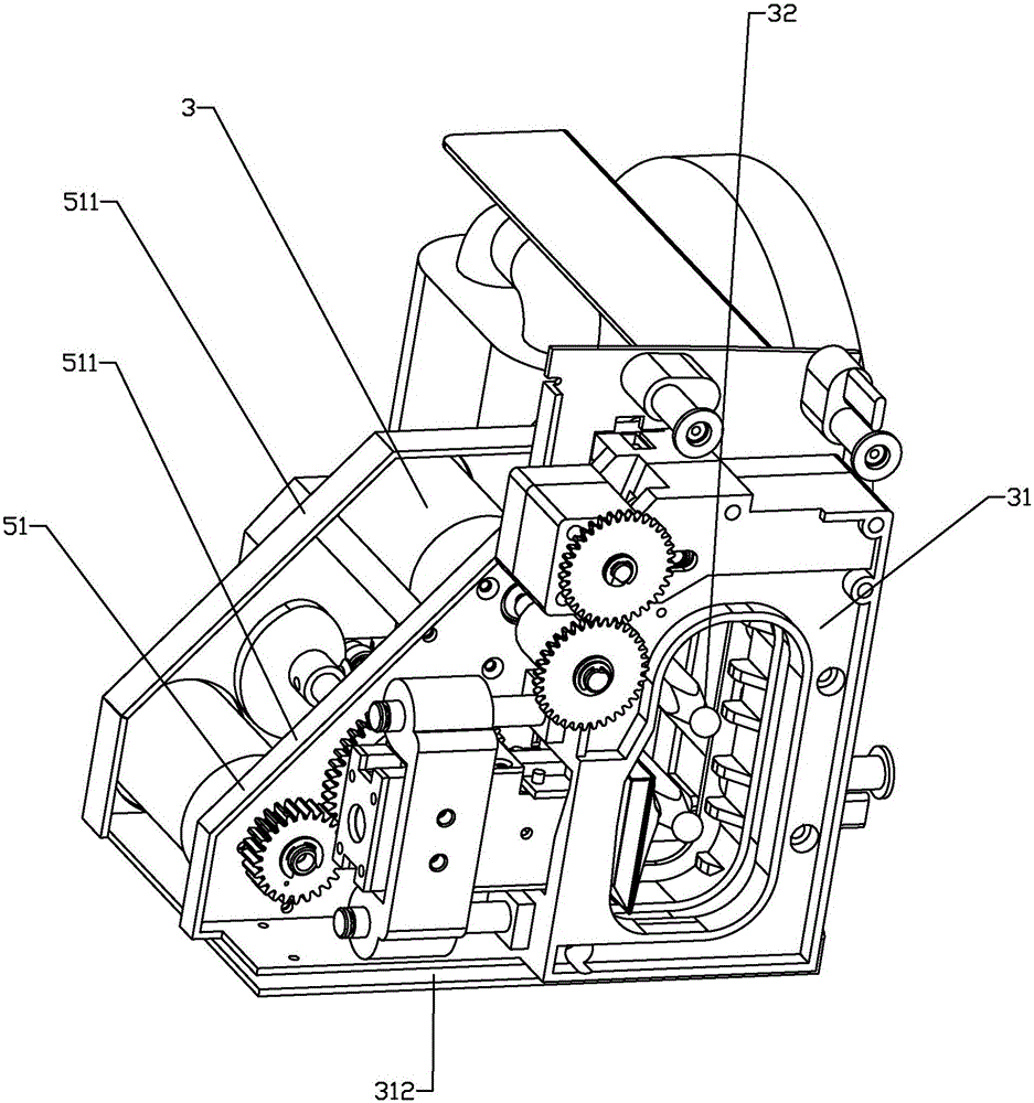 A modular point-and-stick all-in-one machine with good banknote feeding effect