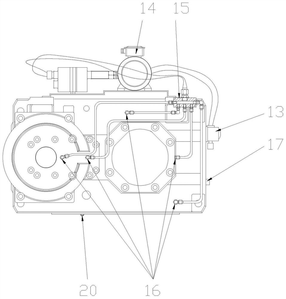 Compact speed reducer with independent lubrication sealing cavity